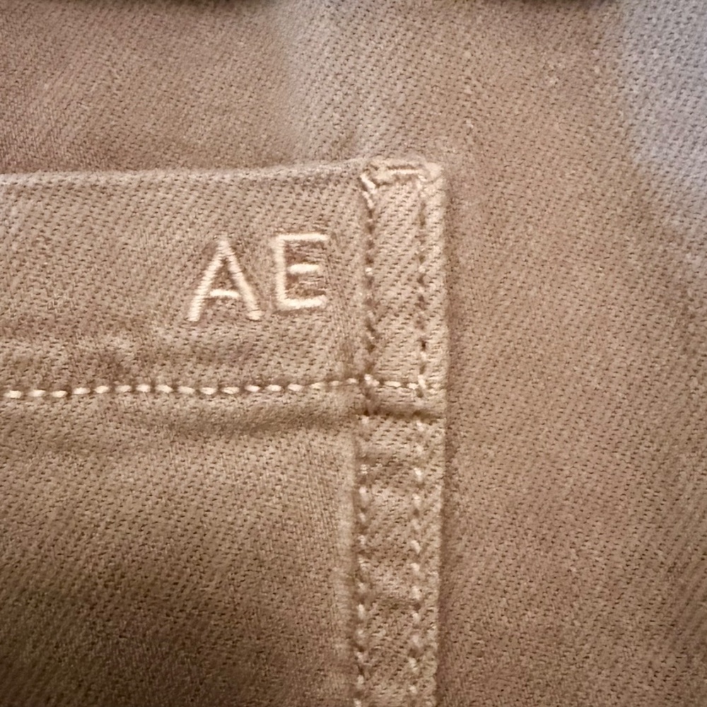 American Eagle wide leg brown/tan jeans - Picture 3 of 9
